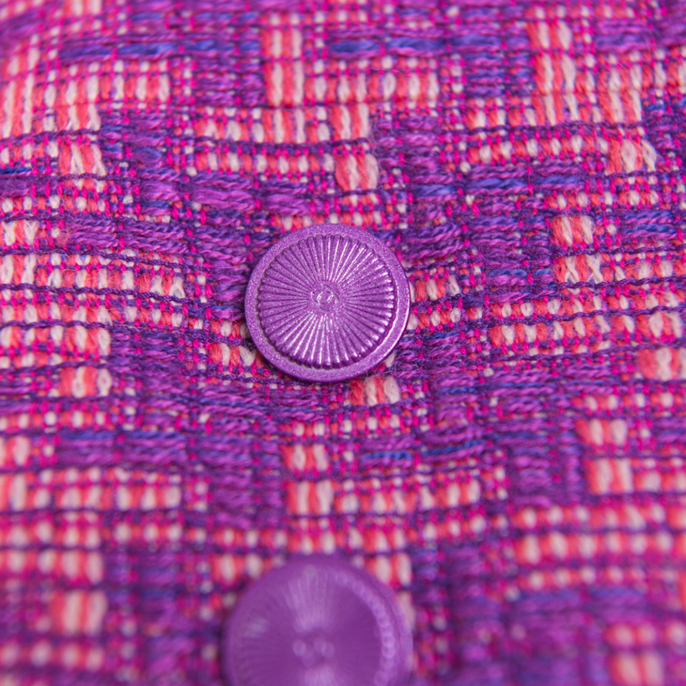 CHANEL Spr '01 Pink/Purple 3/4 Sleeve Jacket Sz40 - Picture 2 of 7